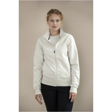 Logotrade mainostuote tuotekuva: Galena unisex Aware™ kierrätetystä materiaalista valmistettu täysvetoketjullinen svetari