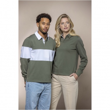 Logotrade mainoslahja ja liikelahja kuva: Clyde unisex organic rugby polo sweatshirt