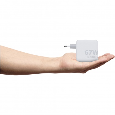 Logo trade mainoslahja ja liikelahja tuotekuva: Xtorm XVC2067 GaNUltra 67 W matkalaturi 100 W USB-C PD -kaapelilla