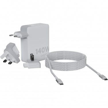Logo trade liikelahjat tuotekuva: Xtorm XVC2140 GaNUltra 140 W matkalaturi 240 W USB-C PD -kaapelilla