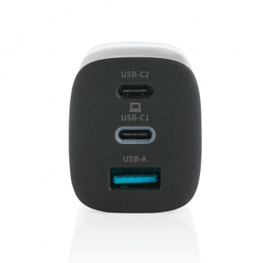 Logo trade mainoslahja kuva: Philips 65 W erittäin nopea PD 3-porttinen USB-laturi