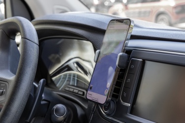 Logo trade mainoslahja ja liikelahja tuotekuva: Acar 360 puhelinpidike autoon RCS kierrätysmuovista