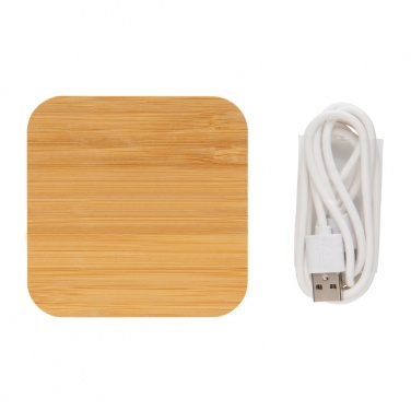 Logo trade mainoslahjat tuotekuva: 5W bambulaturi USB:llä