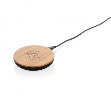 Logotrade mainostuotet kuva: Langaton, 5 W:n Bamboo X -laturi