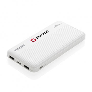 Logo trade liikelahjat tuotekuva: Philips 10000mAh ohut varavirtalähde
