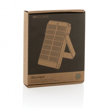 Logo trade liikelahjat mainoslahjat kuva: Skywave RCS 5000mAh 10W aurinkovirtapankki RCS muovista