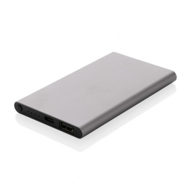 Logo trade mainoslahja ja liikelahja tuotekuva: 4000mAh virtapankki USB-C:llä RCS muovista/alumiinista
