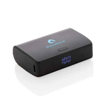 Logo trade liikelahja kuva: FlashCharge 10000mAh pikalatausvirtapankki RCS muovista