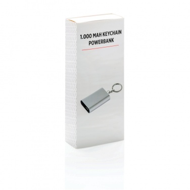 Logo trade liikelahja kuva: 1.000mAh varavirtalähde avaimenperä