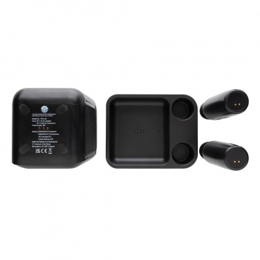 Logotrade mainoslahjat ja liikelahjat tuotekuva: Singvibe RCS karaokesarja tuplamikrofonilla kierrätysmuovia