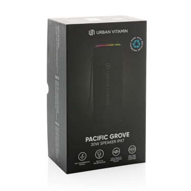 Logotrade mainoslahjat ja liikelahjat tuotekuva: Urban Vitamin Pacific Grove 30W kaiutin IPX7 RCS muovista