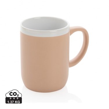 Logotrade mainoslahja ja liikelahja kuva: Keraaminen muki valkoisella reunuksella 300ml