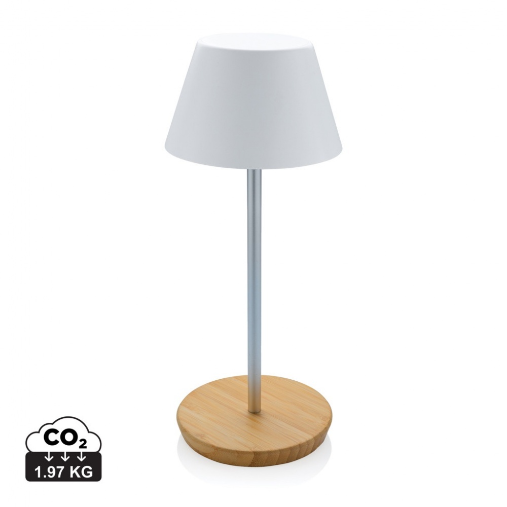 Logo trade mainoslahjat ja liikelahjat kuva: Pure Glow USB-ladattava pöytälamppu RCS muovista