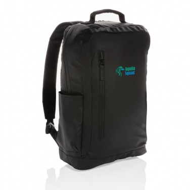 Logo trade mainoslahjat ja liikelahjat kuva: Musta PVC-vapaa 15,6"" Fashion-laptopreppu