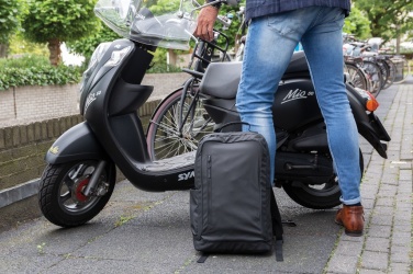 Logotrade liikelahjat mainoslahjat tuotekuva: Musta PVC-vapaa 15,6"" Fashion-laptopreppu