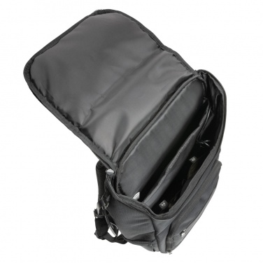 Logotrade liikelahjat mainoslahjat tuotekuva: Swiss Peak AWARE™ RPET Voyager 15.6" reppu kannettavalle
