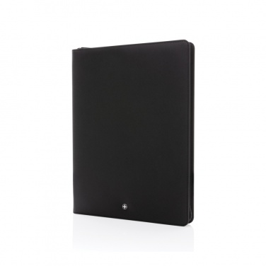 Logotrade liikelahja tuotekuva: Swiss Peak Heritage RCS rPU A4 portfolio vetoketjulla