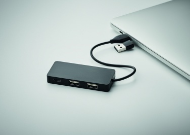 Logo trade mainoslahjat ja liikelahjat kuva: 3 portin USB-keskitin