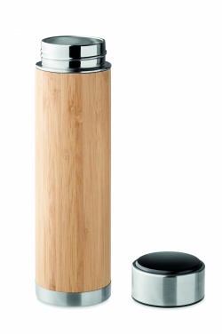 Logotrade liikelahja tuotekuva: Bambu termospullo 480 ml PANAY