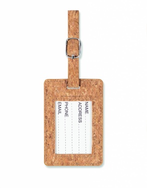 Logotrade mainoslahja tuotekuva: Cork luggage tag