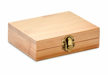 Logo trade liikelahja kuva: Viskisetti bambulaatikossa