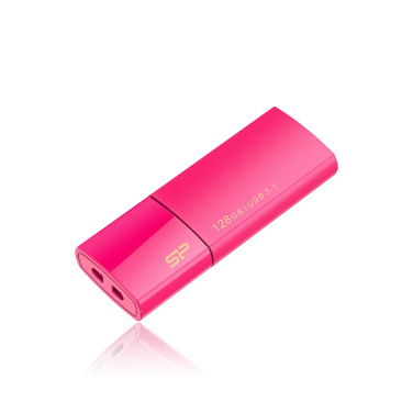 Logotrade liikelahjat kuva: Pendrive Silicon Power 3.0 Blaze B05, pinkki