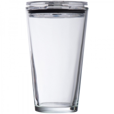 Logotrade mainoslahja ja liikelahja kuva: Lasimuki kannella WATTENSCHEID 400 ml