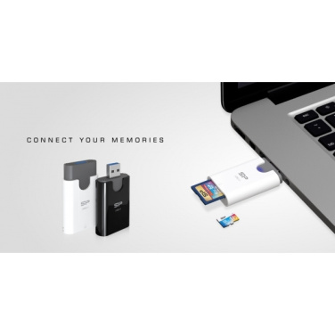 Logo trade mainostuotet tuotekuva: MicroSD ja SD-kortinlukija Silicon Power Combo 3.1