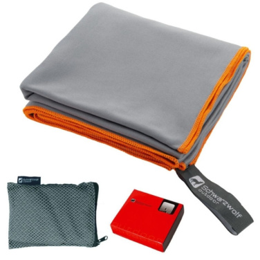 Logo trade mainostuotet tuotekuva: Pyyhe MALAREN Schwarzwolf