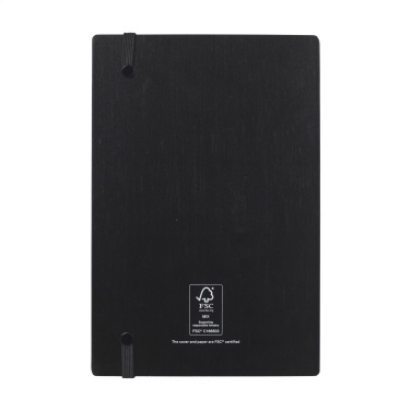 Logotrade mainoslahja ja liikelahja kuva: Bamboo Journal Naked Spine Paper Notebook Musta A5