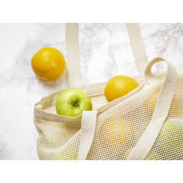 Logo trade mainoslahja ja liikelahja tuotekuva: Natura Organic Mesh Shopper (180 g/m²) ostoskassi