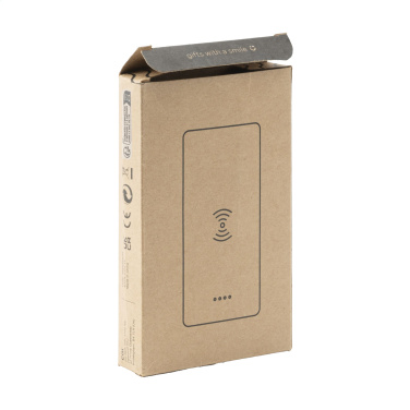 Logo trade mainoslahja ja liikelahja tuotekuva: Bamboo 8000 Wireless Powerbank langaton laturi