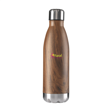 Logo trade liikelahja kuva: Topflask Wood 500 ml juomapullo
