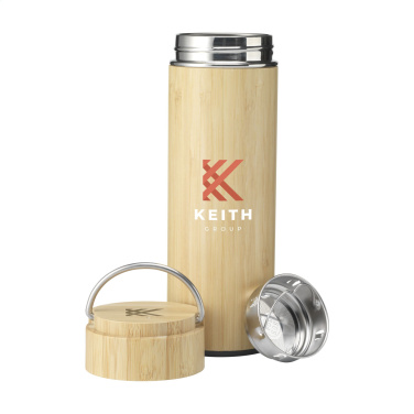 Logotrade mainoslahjat kuva: Nikko 330 ml bambu termopullo/termokuppi