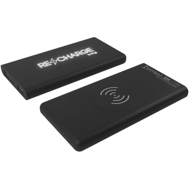 Logo trade liikelahjat mainoslahjat kuva: SCX.design P40 10 000 mAh:n valaistuva langaton varavirtalähde