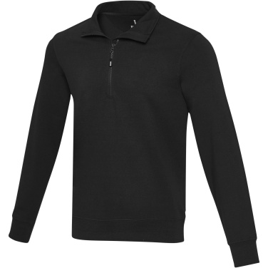 Logo trade liikelahja kuva: Tin unisex Aware™-kierrätetty neljännesvetoketjullinen svetari