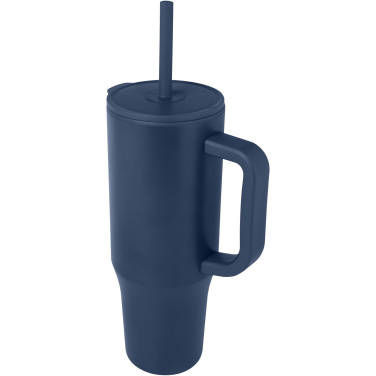 Logotrade mainoslahja tuotekuva: Brady 900 ml:n RCS-sertifioitu eristetty juomamuki silikonipillillä