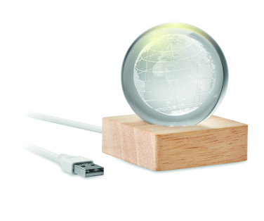 Logotrade mainoslahja tuotekuva: LED-lasipallo