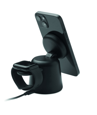 Logotrade mainoslahjat ja liikelahjat tuotekuva: 3 in 1 langaton laturi 15W