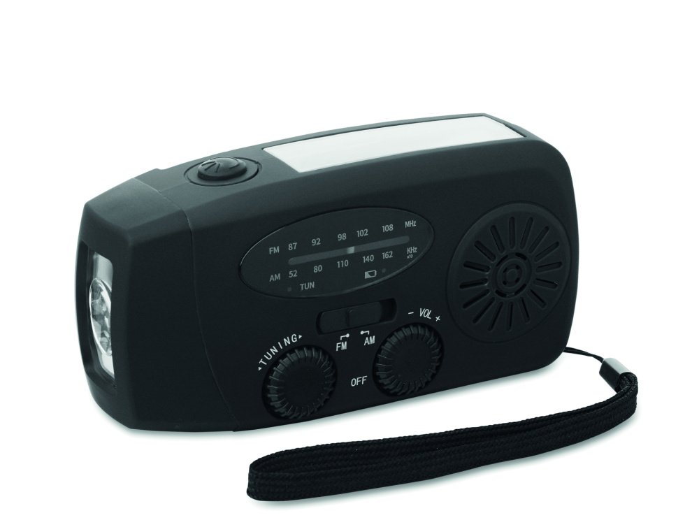 Logo trade liikelahjat tuotekuva: Radio LED-taskulampulla