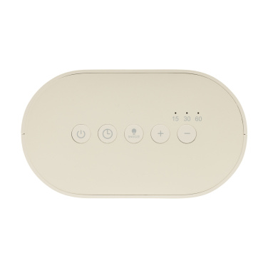 Logo trade liikelahja kuva: LumaRise RCS -herätyskello, valkoinen kohina, kierrätysmuovi