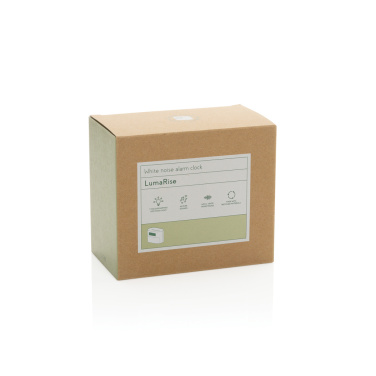 Logotrade liikelahjat mainoslahjat tuotekuva: LumaRise RCS -herätyskello, valkoinen kohina, kierrätysmuovi