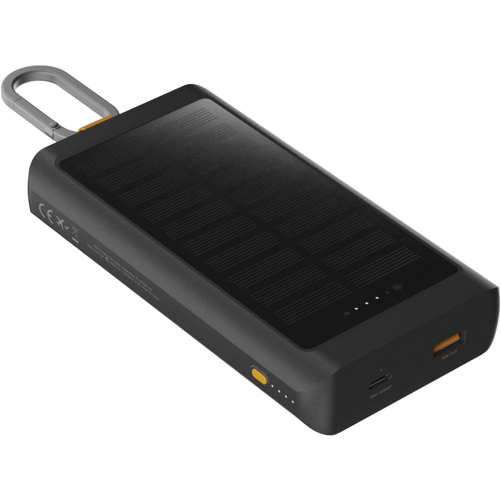 Logotrade liikelahjat mainoslahjat tuotekuva: Xtorm XG2S101 Go2 aurinkovaravirtalähde valolla, 10 000 mAh ja 15 W