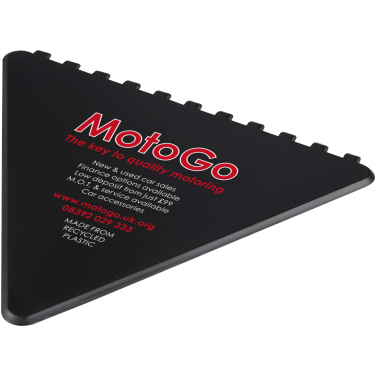 Logo trade mainoslahjat tuotekuva: Frosty triangular recycled plastic ice scraper