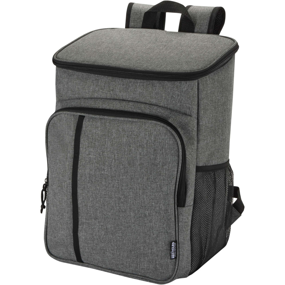 Logotrade mainoslahjat kuva: Tundra GRS- kierrätetty piknik-kylmäreppu aterinsetillä