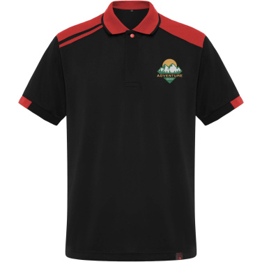 Logotrade mainoslahja ja liikelahja kuva: Samurai antibakteerinen lyhythihainen unisex-poolopaita 160 g/m2