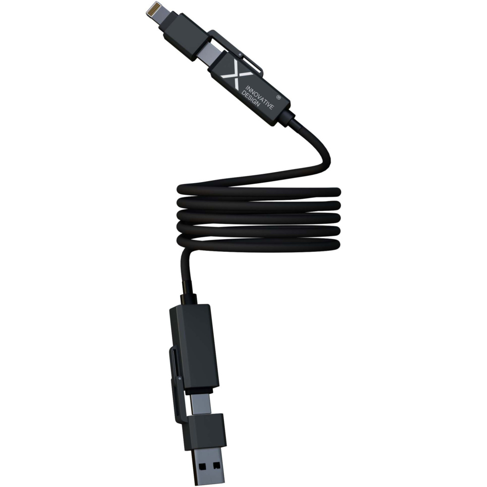 Logotrade mainoslahjat kuva: SCX.design C59 100 W:n magneettinen silikonilatauskaapeli