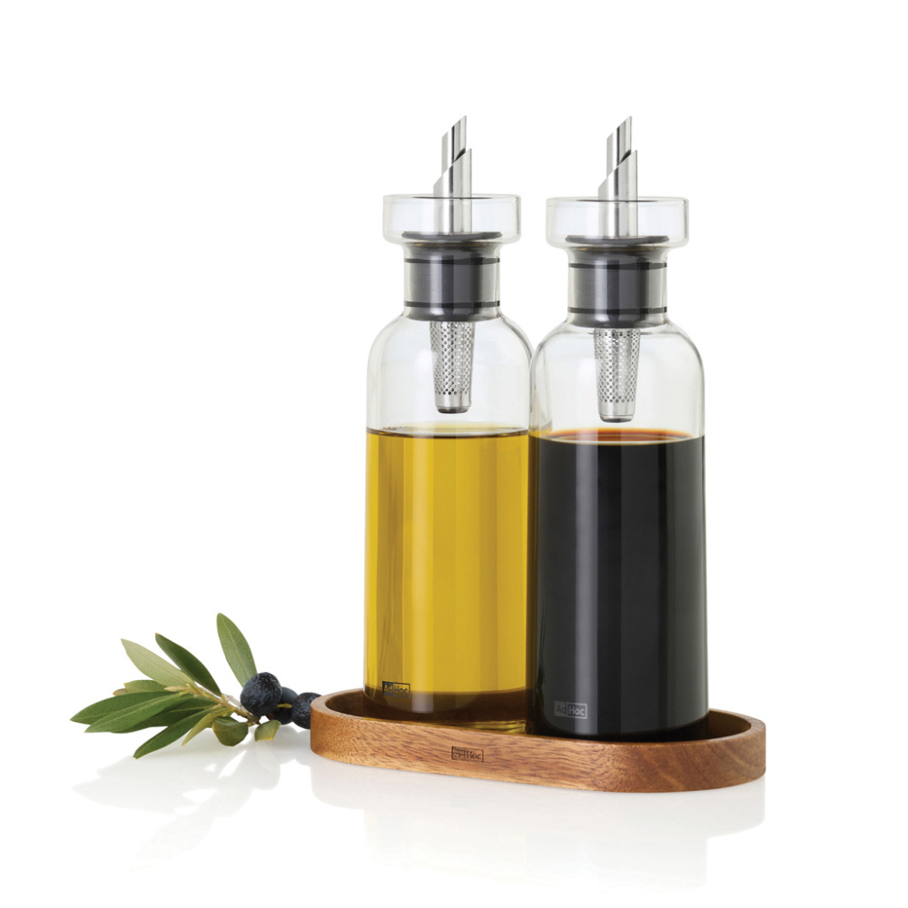 Logotrade liikelahja tuotekuva: AdHoc Menage AromaPour öljy- ja etikkapullosetti 300 ml