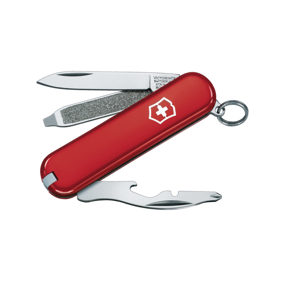 Logotrade mainoslahjat kuva: VICTORINOX-taskuveitsi, pieni Rally, 9 toimintoa