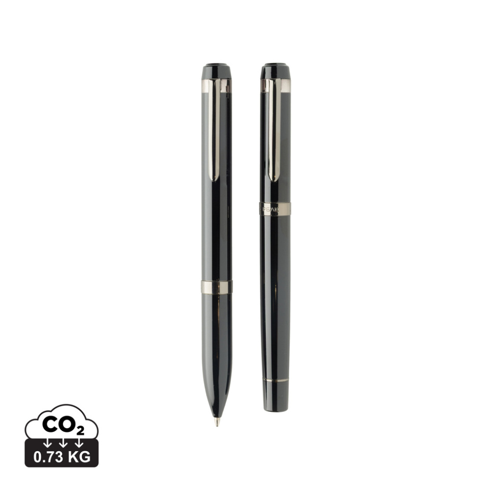 Logotrade mainoslahjat kuva: Swiss Peak OSLO -kierrätysteräksinen deluxe-kynäsetti